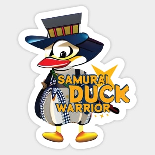 Samurai Duck Warrior Sticker